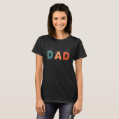 T-shirt Dad Father Father's Day Deaf Mute Sign Language (Devant entier)