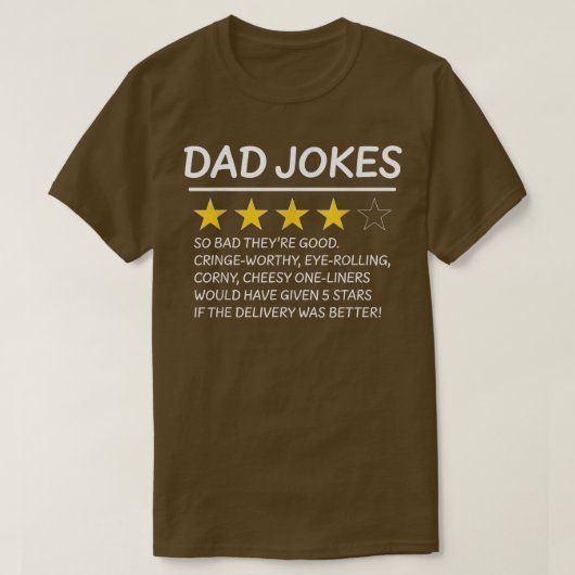 T-shirt Dad Joke Review (Design devant)