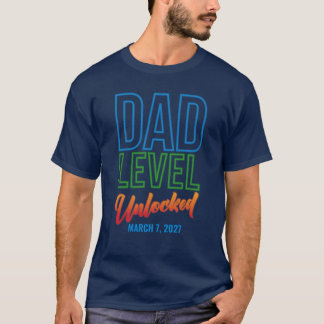 T-shirt Dad Level Unlocked