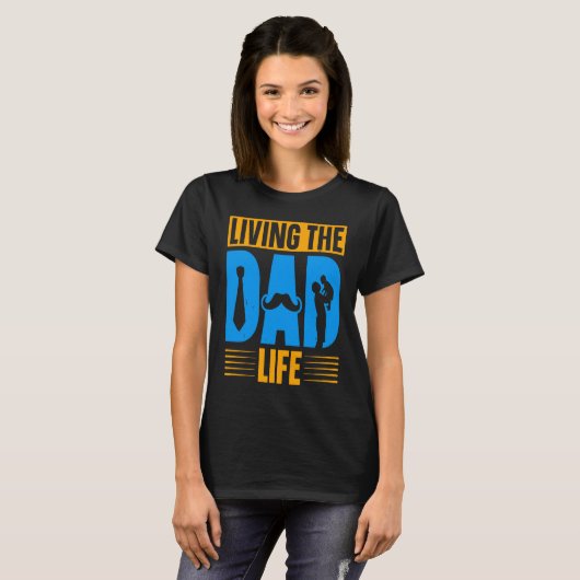 T-shirt Dad Life Fathers Day Future Dad First Time Daddy (Devant entier)