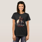T-shirt Dad my forever Valentine Quote Black King Magic Fa (Devant entier)