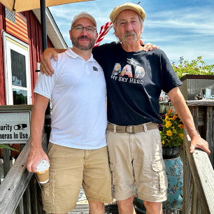 T-shirt DAD My Sky Hero Typographie, Photo Collage