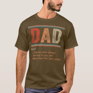 T-shirt Dad Noun Definition Cute Father's Day Birthday Fat