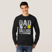 T-shirt Dad Of Ballers Softball Baseball Player Dad Father (Devant entier)