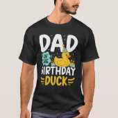 T-shirt Dad Of The Birthday Duck Boy Rubber Duck Bday Fami (Devant)