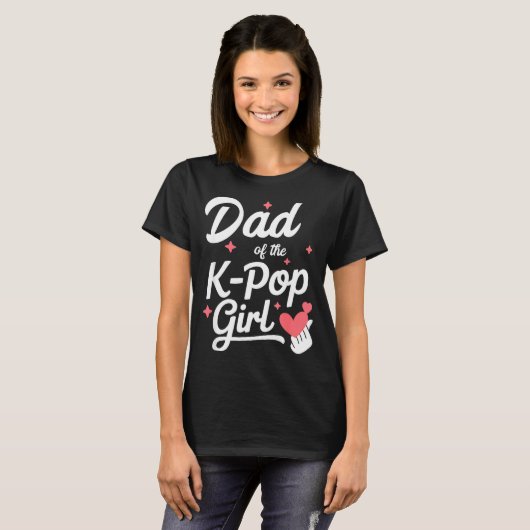 T-shirt Dad Of The K P Girl K-p Fashion Men (Devant entier)