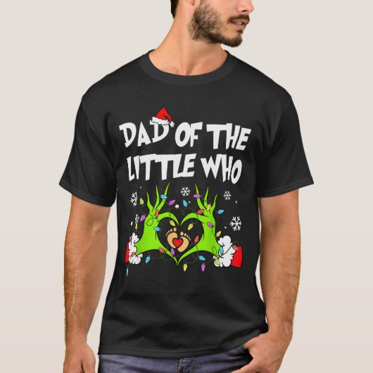 T-shirt Dad Of The Little Who Funny Christmas Pregnancy An (Devant)