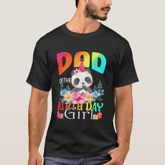 T-shirt Dad Of The Panda Unicorn (Devant)