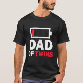 T-shirt Dad Of Twins Father s Day Mens Grandpa (Devant)