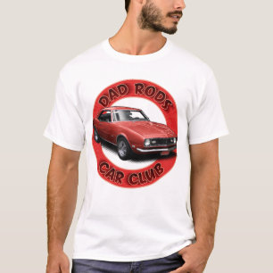 T-Shirt Dad Rods Car Club Camaro Rouge