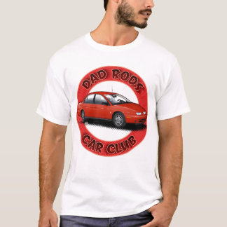T-shirt Dad Rods Car Club Red Saturn Car