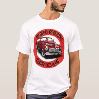 T-shirt Dad Rods Car Club Rouge Hudson décapotable