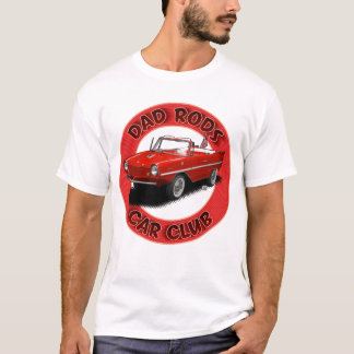 T-shirt Dad Rods Car Club voiture amphibie rouge