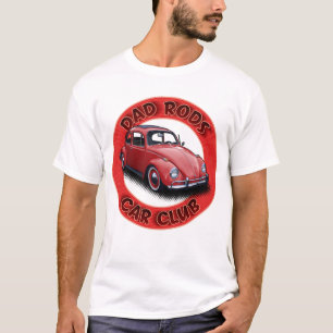 T-shirt Dad Rods Car Club voiture rouge du peuple