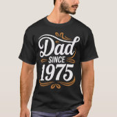 T-shirt Dad Since 1975 Calligraphy Tee (Devant)