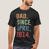 T-shirt Dad Since April 2014 (Devant)