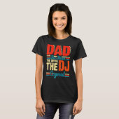 T-shirt Dad The Man The Myth The DJ Legend Raglan Baseball (Devant entier)