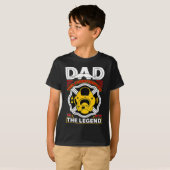 T-shirt Dad The Myth Legend Fireman Gift Proud Firefighter (Devant entier)