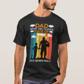 T-shirt Dad What Are Clouds Made Of Linux Servers Mostly (Devant)