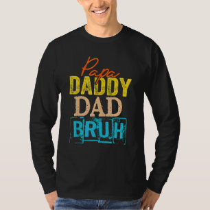 T-shirt Dada À Papa Papa Bruh Joyeux Père Fête Famille 1