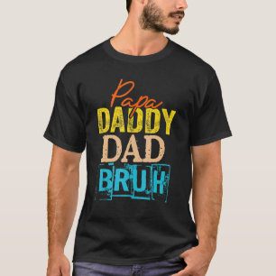 T-shirt Dada À Papa Papa Bruh Joyeux Père Fête Famille 1