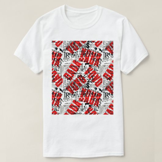 T-SHIRT DADA ART POSTER DESIGN PAR THEO VAN DOESBURG (Design devant)