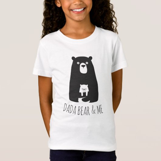 T-Shirt DADA BEAR & ME | Papa Enfants Fils Fils Ours Dada (Devant)