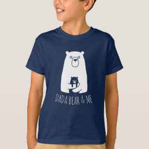 T-shirt DADA BEAR & ME   Papa Enfants Fils Fils Ours Dada