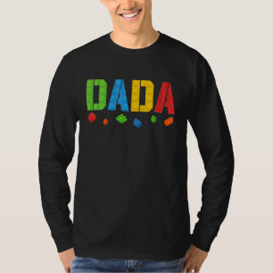 T-shirt Dada Blocks Master Builder Brick Builder Birthda