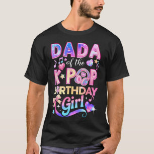 T-shirt Dada des filles d'anniversaire de la musique corée