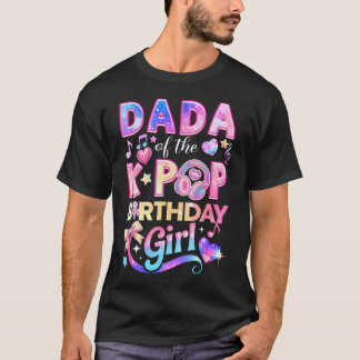 T-shirt Dada des filles d'anniversaire de la musique corée