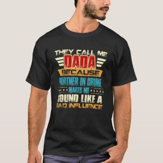 T-shirt Dada For Men Fathers Day They Call Me Dada