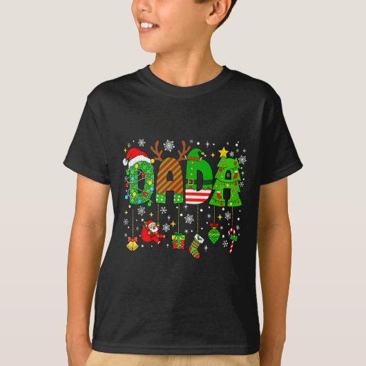 T-shirt Dada Matching Funny Christmas Family Couple Xmas S (Devant)