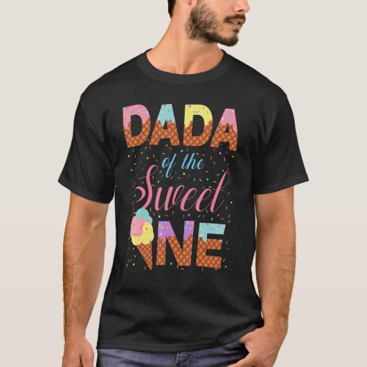 T-shirt Dada Of Sweet Un 1er Anniversaire Correspondant Fa (Devant)