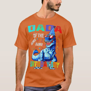 T-shirt Dada Of The Birthday Boy Funny Dadasaurus T rex Di