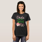 T-shirt Dada Of The Birthday One Peach 1st Summer Fruit Fa (Devant entier)