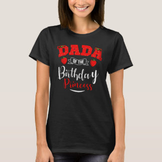 T-shirt Dada Of The Birthday Princess Strawberry Theme Bda