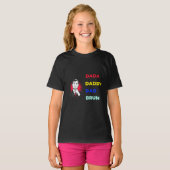 T-shirt Dada papa papa Bruh (Devant entier)