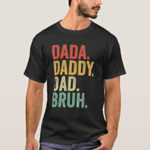 T-shirt Dada Papa Papa Bruh Qui Aime Du Fils Garçons Père