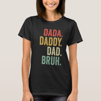 T-shirt Dada Papa Papa Bruh Retro Vintage Papa père s Da