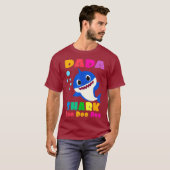 T-shirt Dada Shark Drôle Fête des pères Cadeau Pour Les Me (Devant entier)