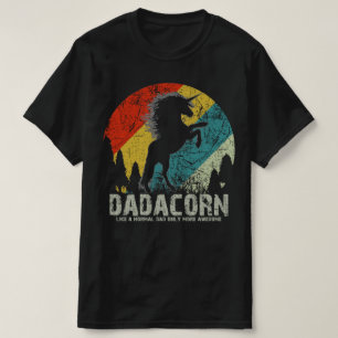 T-shirt dadacorn daddy unicorn fête des pères