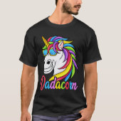 T-shirt Dadacorn Funny Unicorn Papa Fête des pères Cadeau (Devant)
