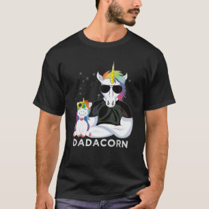 T-shirt Dadacorn Muscle Unicorne Papa bébé, Fille, Père