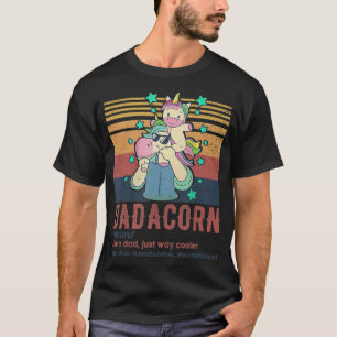 T-shirt Dadacorn Retro Vintage Comme un père juste beaucou