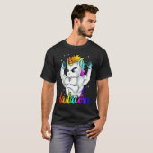 T-shirt Dadacorn Unicorn Daddy Muscle Unique Family Christ (Devant entier)