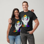 T-shirt Dadacorn Unicorn Daddy Muscle Unique Family Christ (Unisexe)