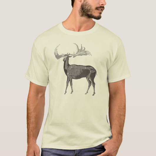 T-shirt Dadaist Stag Party Bizarre préhistorique Elk Squel (Devant)