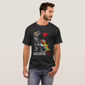 T-shirt Dadasaurus Daddy Rex Sensibilisation sur l'autisme (Devant entier)