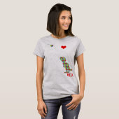 T-shirt Dadasaurus Daddy Rex Sensibilisation sur l'autisme (Devant entier)